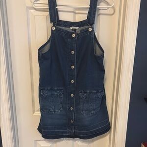 Denim Button-Front Dress